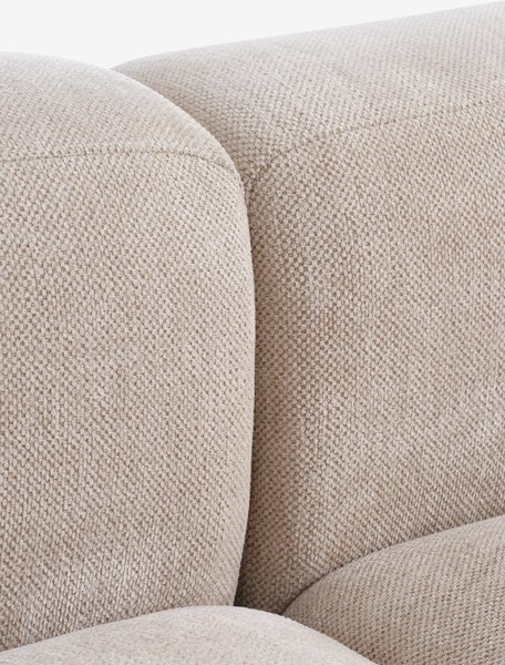 Modular sofa SKEJBY 5 seater open sand fabric