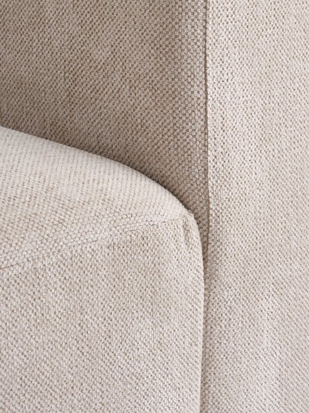 Modular sofa SKEJBY 5 seater open sand fabric