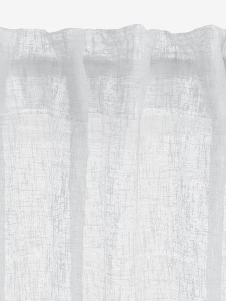 Gordijn UNNEN 1x140x300 linnenlook wit