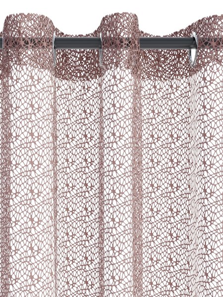 Zavesa LURO 1x140x300 sivo-rjava