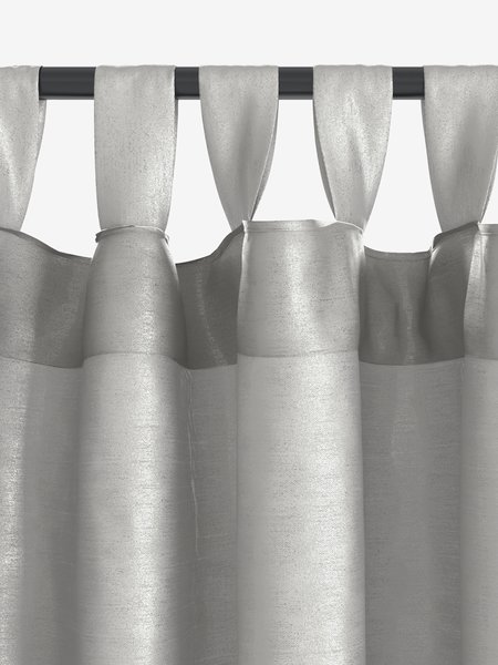 Zasłona LUPIN 1x140x300 przypomina jedwab srebrny