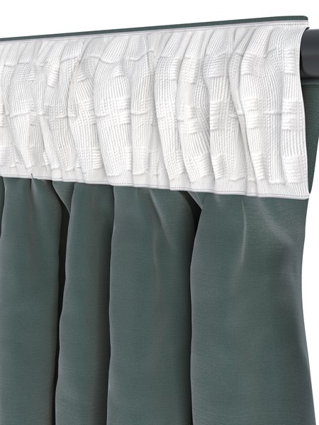 Cortina AUSTRA 1x140x300 terciopelo verde