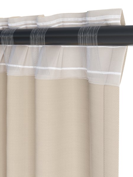 Curtain ROXEN 1x140x245 beige