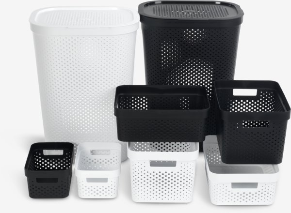 Panier INFINITY 17L plastique blanc
