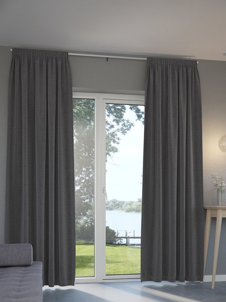 Mørklægningsgardin ALDRA 1x140x300 antracit