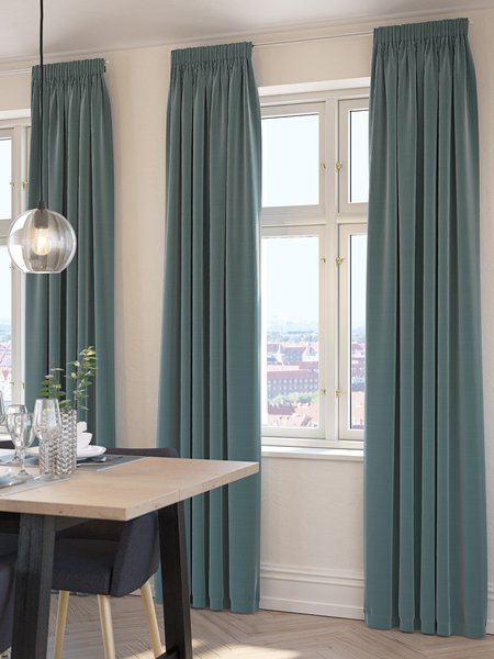 Cortina AUSTRA 1x140x300 terciopelo verde