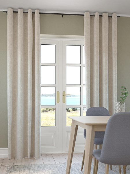 Gordijn NESVATN 1x140x300 chenille zand