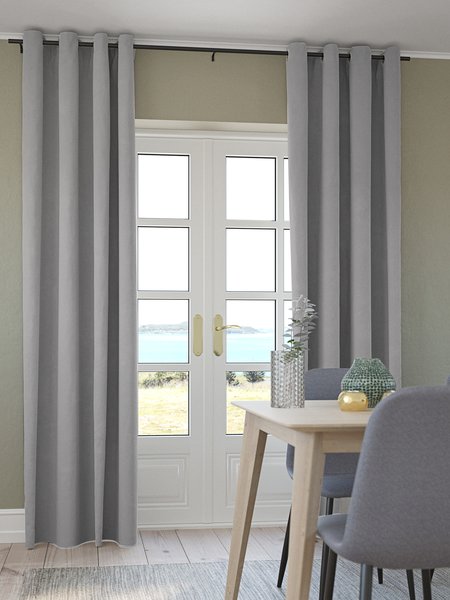 Rideau ANTEN 1x140x300 gris clair