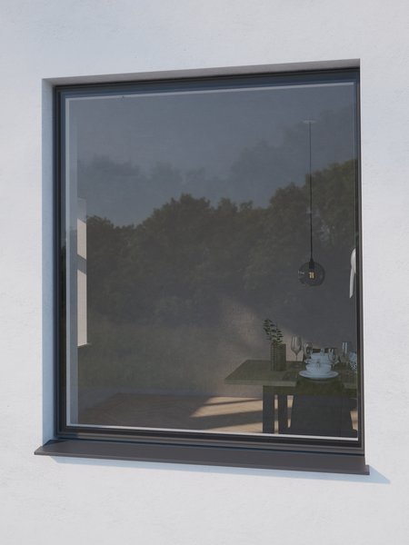 Zanzariera NYORD 150x130 cm per finestra nero