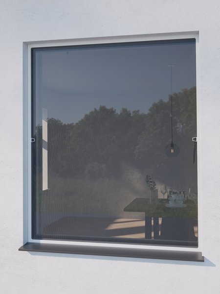 Insektenschutzgitter NYORD 130x150 Fenster weiss