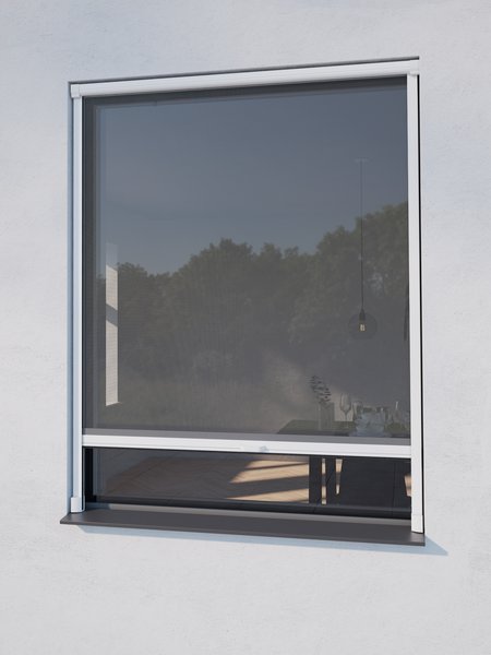 Insektenschutzrollo NYORD 130x160 Fenster weiß