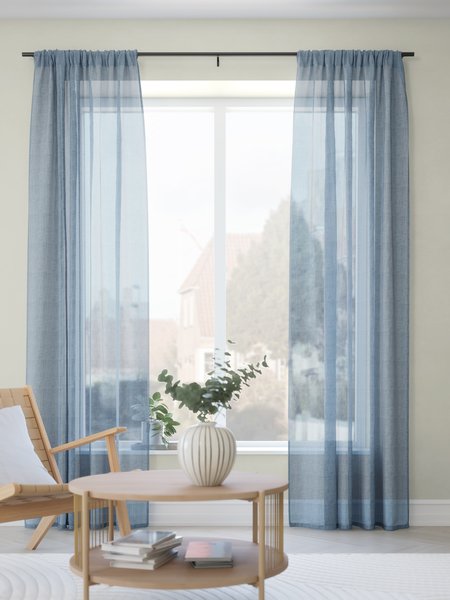 Curtain GOLTA 1x140x245 dusty blue