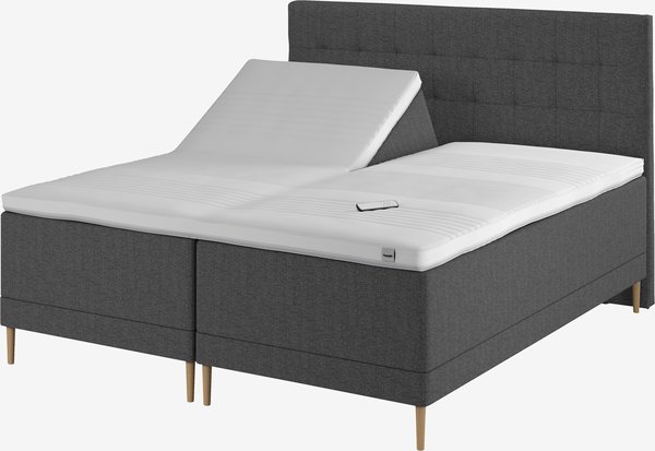 Elevationsseng 180x200cm DUNLOPILLO OSA E300 grå-54