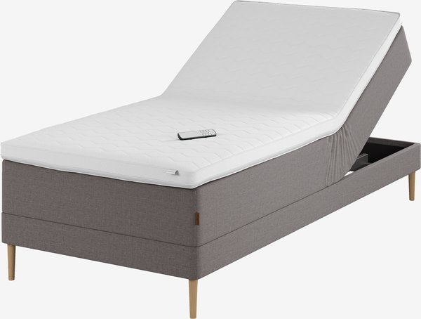 Regulerbar seng 90x210 KUPELVA GE50 grå-21 memory