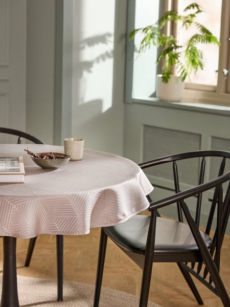 Tablecloth BLOMME D120 grey