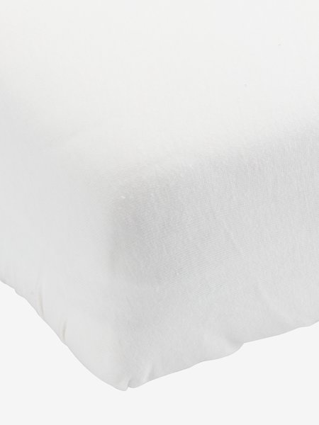 Jersey Fitted sheet JETTE Junior white