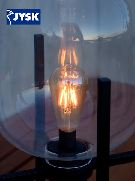 Baterijska lampa SEMESTER Ø26xV59cm prozirno