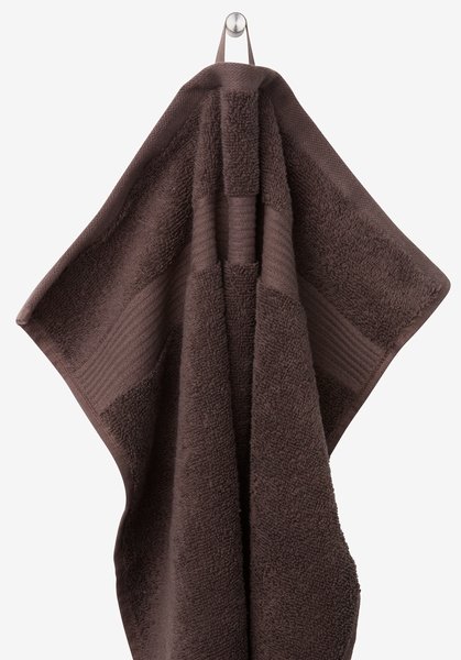 Bath sheet KARLSTAD 100x150 dark brown KRONBORG