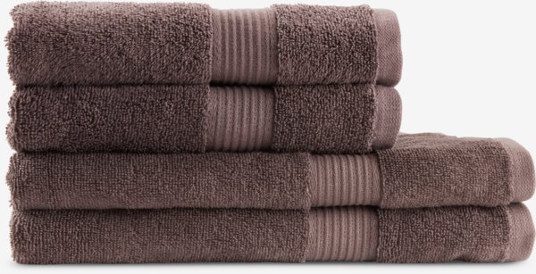 Bath sheet KARLSTAD 100x150 dark brown KRONBORG