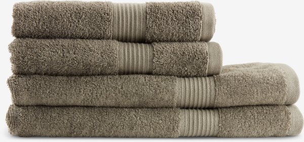 Guest towel KARLSTAD 40x60 olive KRONBORG