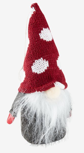 Christmas elf BOND D7xH17cm with felt assorted