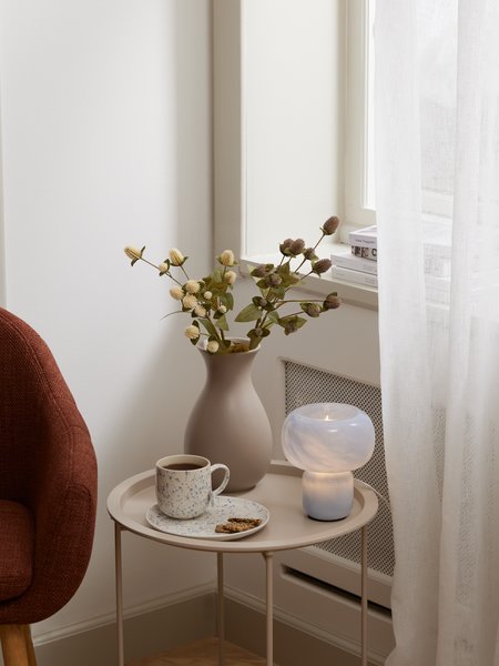 Stolní lampa HJARNE Ø16xV18 cm modrá
