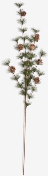 Twigs DANBURIT W20xL5xH80cm green with pinecones