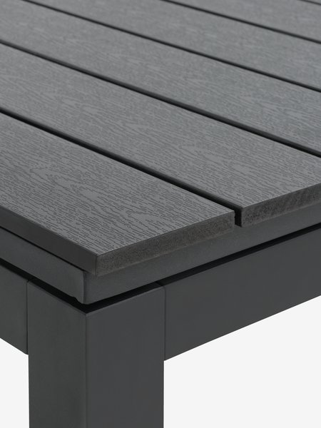 Tuintafel VATTRUP B95xL172/276 zwart
