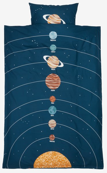 Posteljnina TORHILD 140x200 mornarsko modra