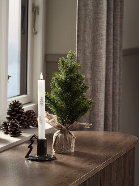Artificial tree KVASER D18xH36cm green w/bag