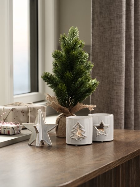 Artificial tree KVASER D18xH36cm green w/bag