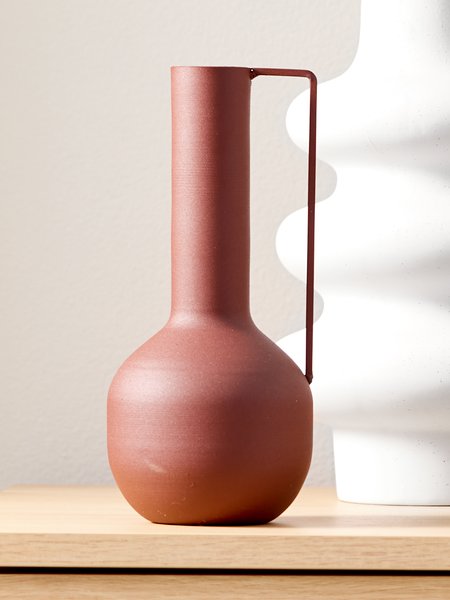 Vase DENNO Ø11xH25cm rouge