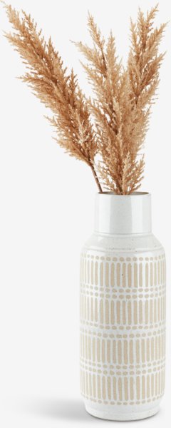 Ваза GUSTAF діам.18см вис.47см білий