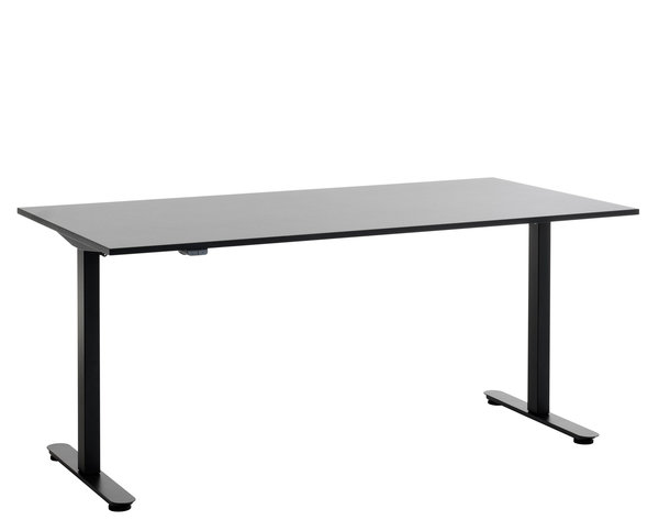 Höhenverstellbarer Schreibtisch SVANEKE 80x160 schwarz