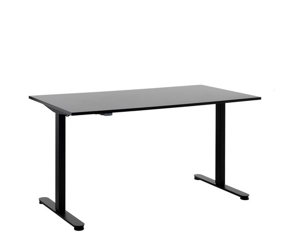 Höhenverstellbarer Schreibtisch SVANEKE 70x140 schwarz