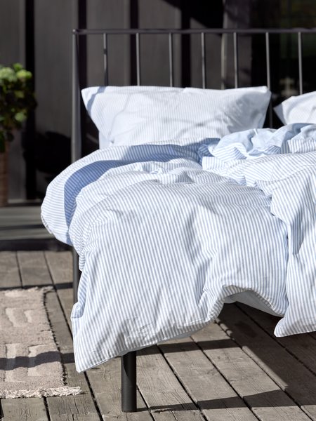 Set posteljine SHEILA obojene pređe 140x200 plava