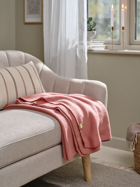 Plaid DAGLILJE 130x170 polaire rose