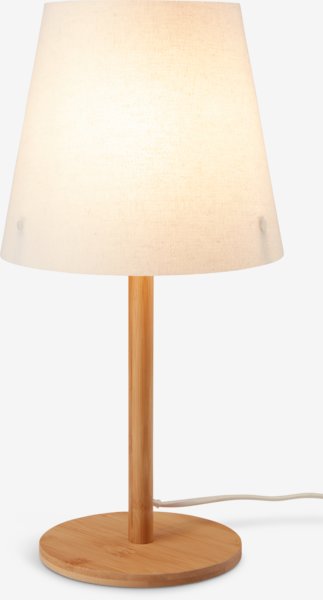 Lampe de table JULIUS Ø19xH39cm naturel