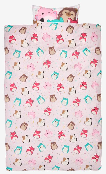 Parure de lit SQUISHMALLOWS 160x210 rose