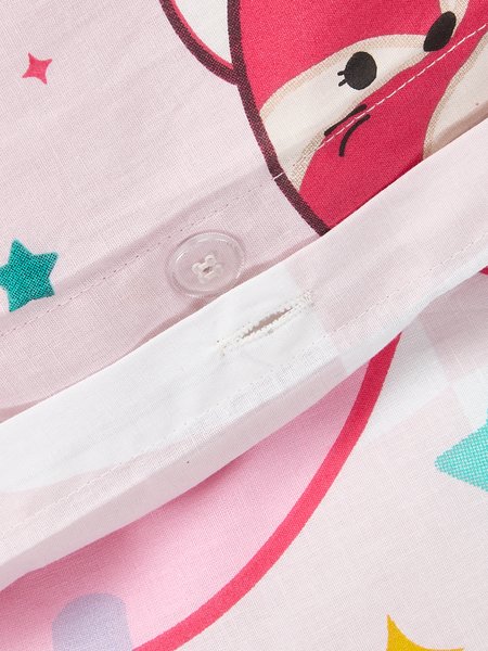 Completo copripiumino SQUISHMALLOWS 160x210 cm rosa fucsia