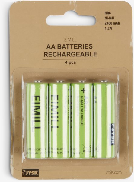 Batteri EIMILL laddbart AA 4st/pk