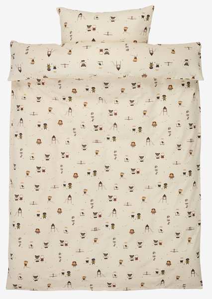 Parure de lit en flanelle ALVHILD 160x210 naturel