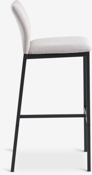 Bar stool ARNUM beige tyg/svart