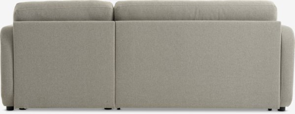 Sofa bed chaise longue MOMMARK beige fabric