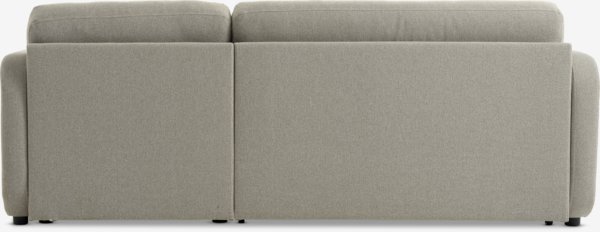 Canapé convertible avec méridienne MOMMARK tissu beige