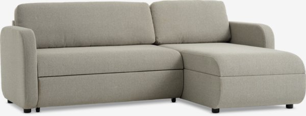 Sovesofa chaiselong MOMMARK beige stof