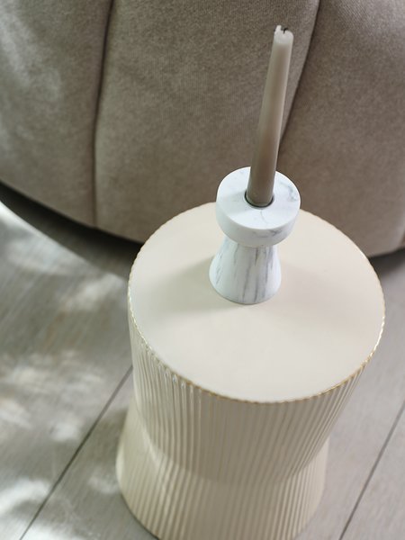 Pedestal SIGMUND D23xH30cm cream