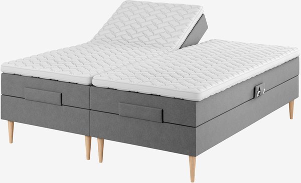 Regulerbar seng 180x200 TONDRA GE45 grå-23 DREAMZONE