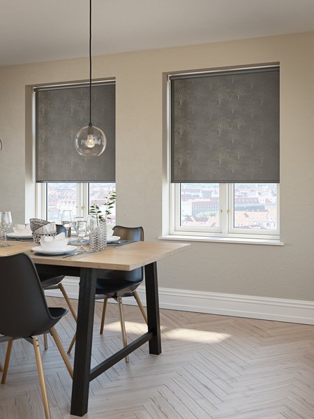 Blackout roller blind YNGEN 120x170cm grey