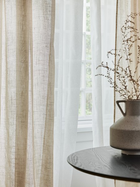 Curtain AGA 1x140x300 linen-look khaki